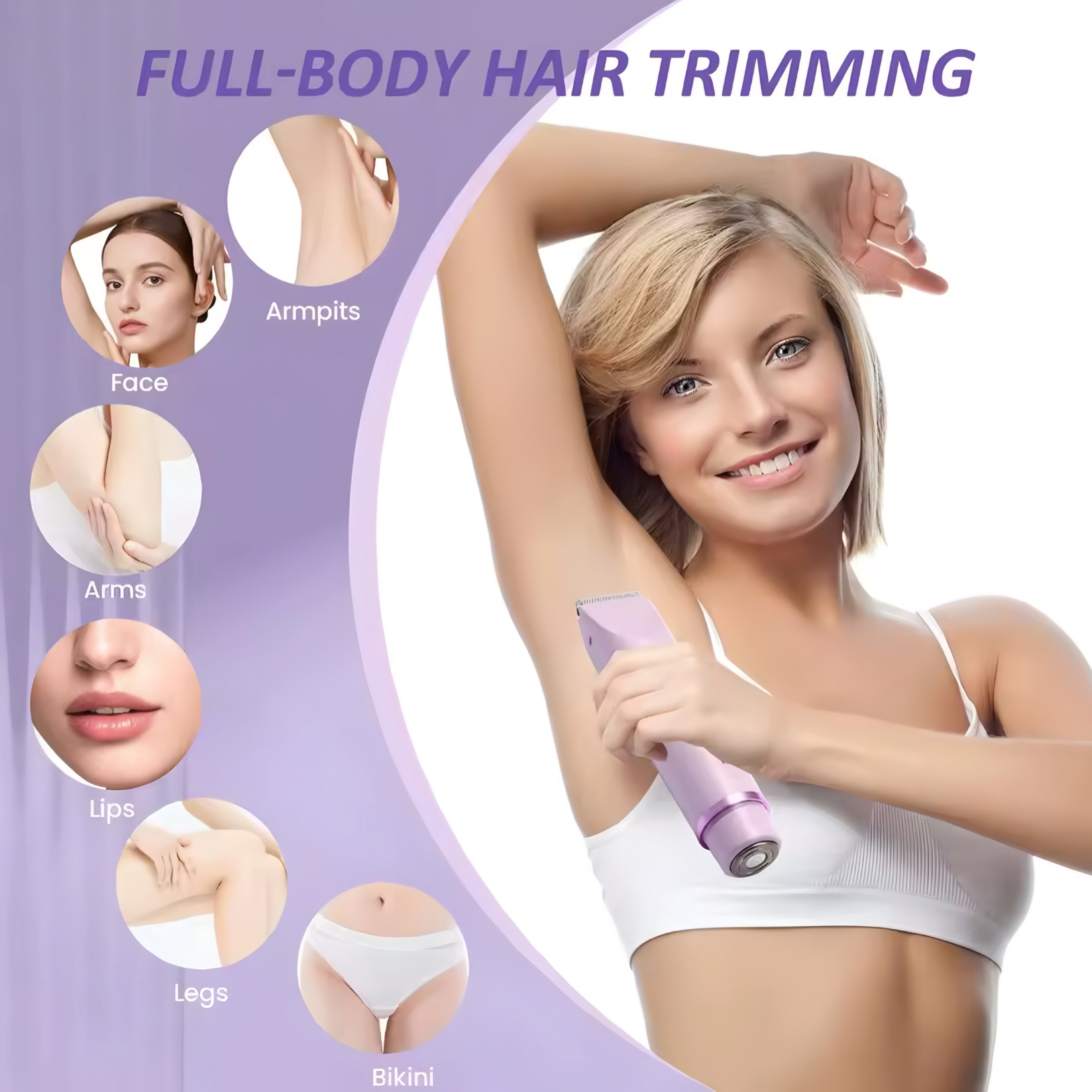 Rasoio Elettrico Donna 2 in 1