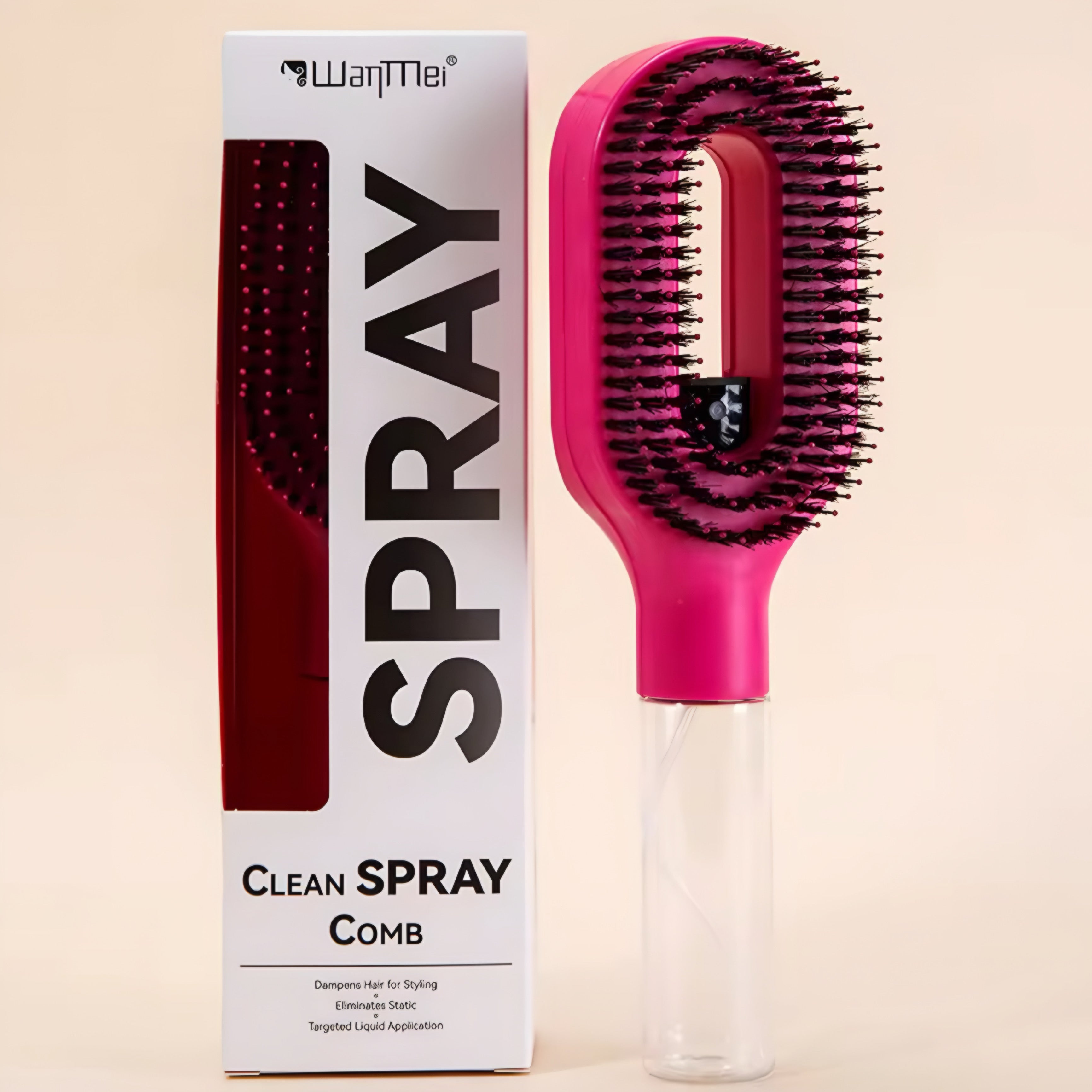 Pettine Spray 2 in 1 per Capelli