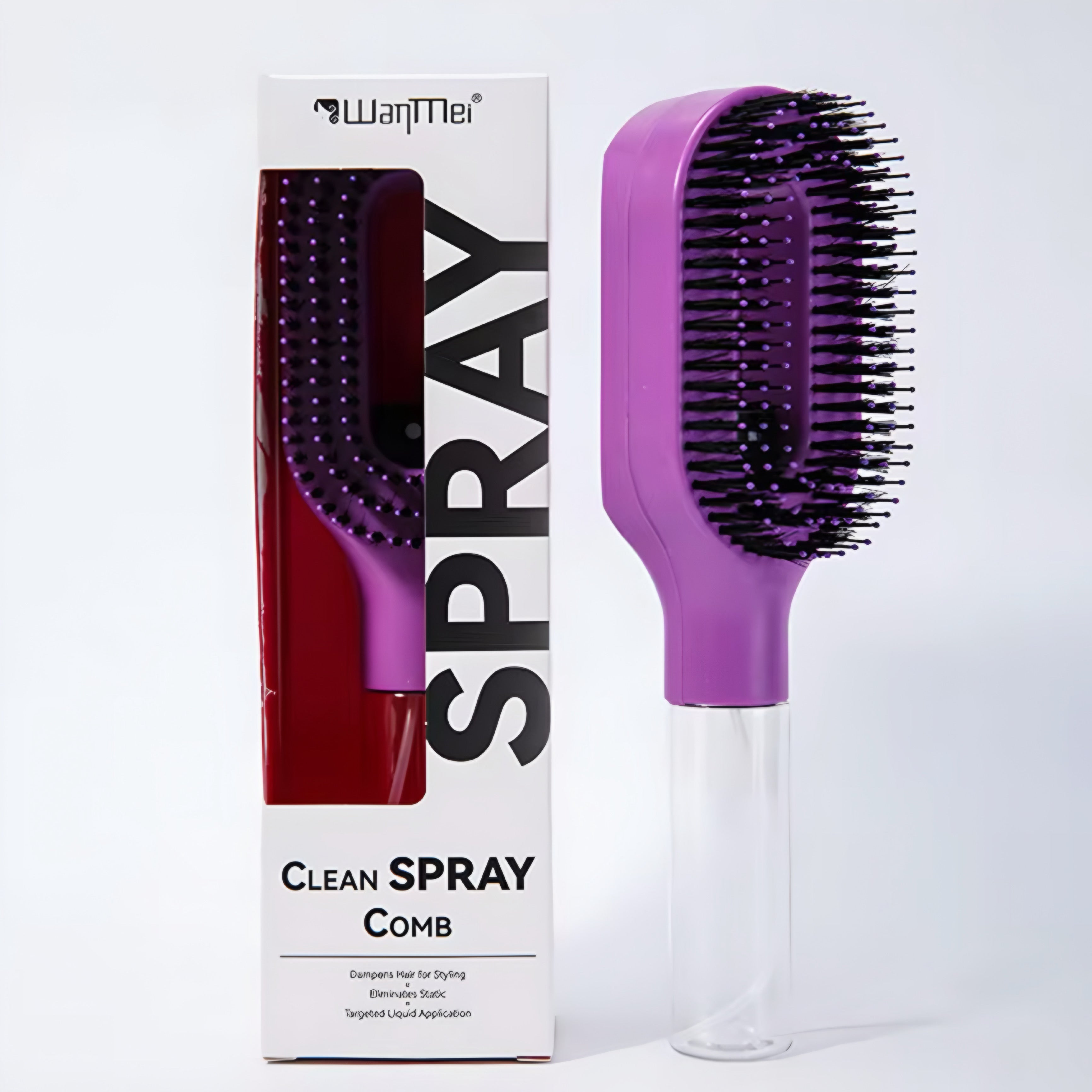 Pettine Spray 2 in 1 per Capelli