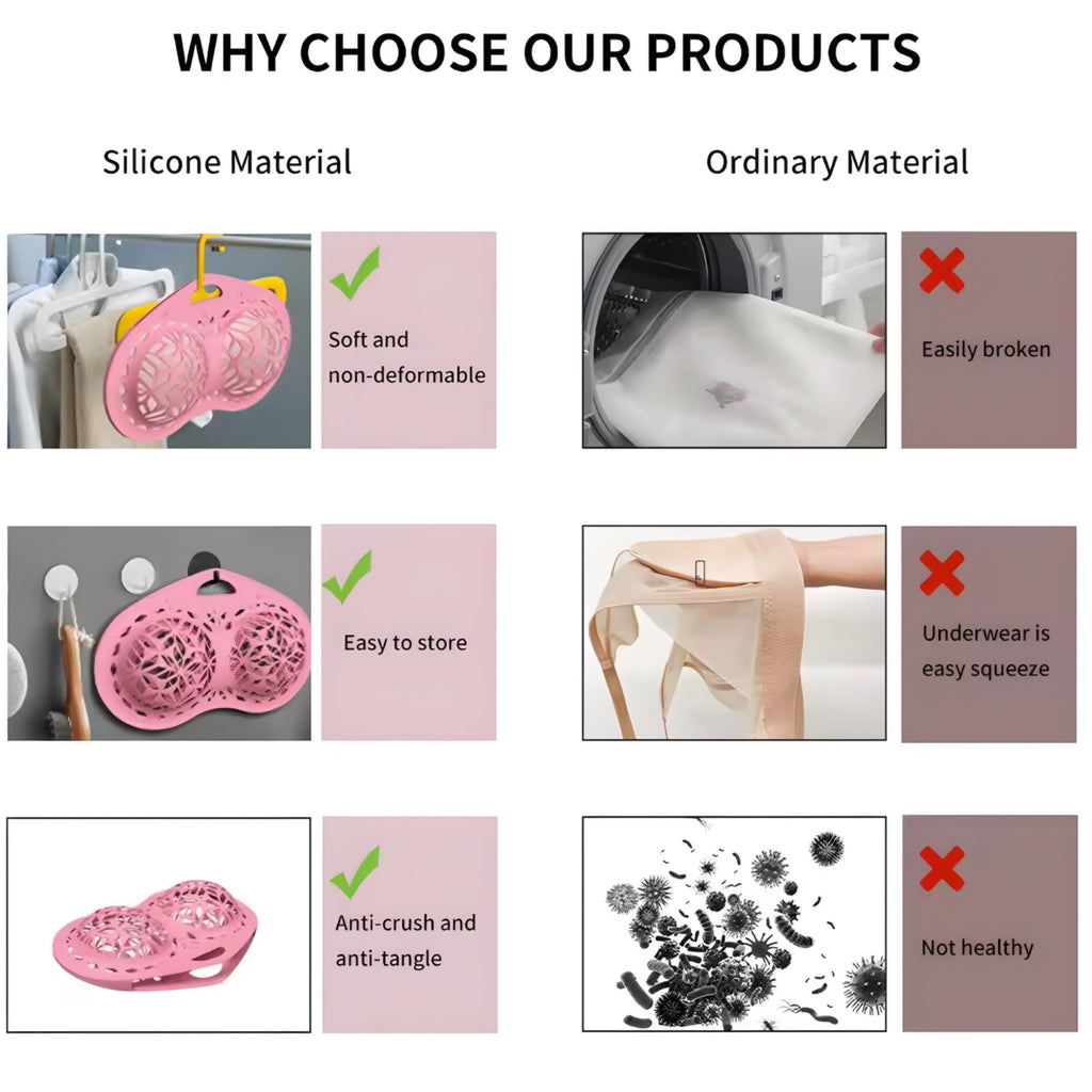 Sacchetto Silicone per Lavaggio Reggiseni