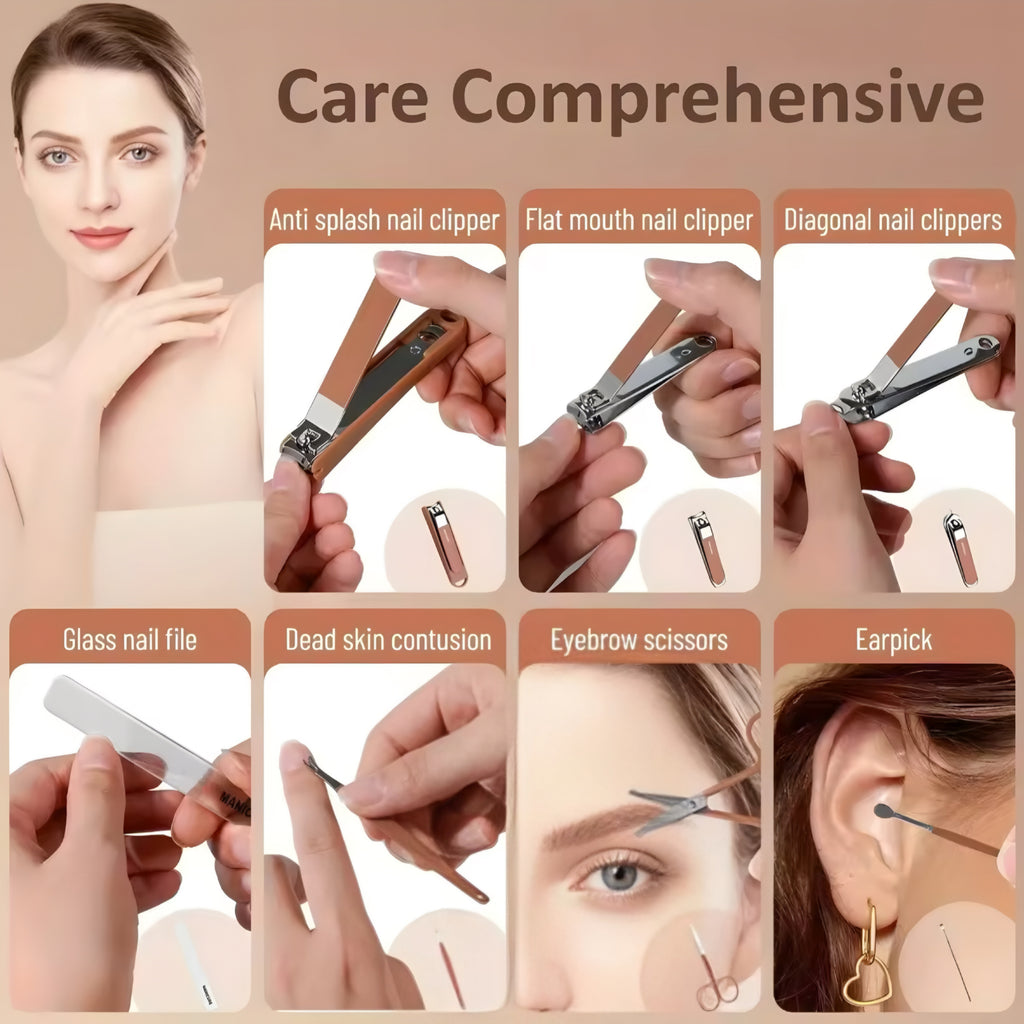Kit Manicure Professionale in Acciaio Inox