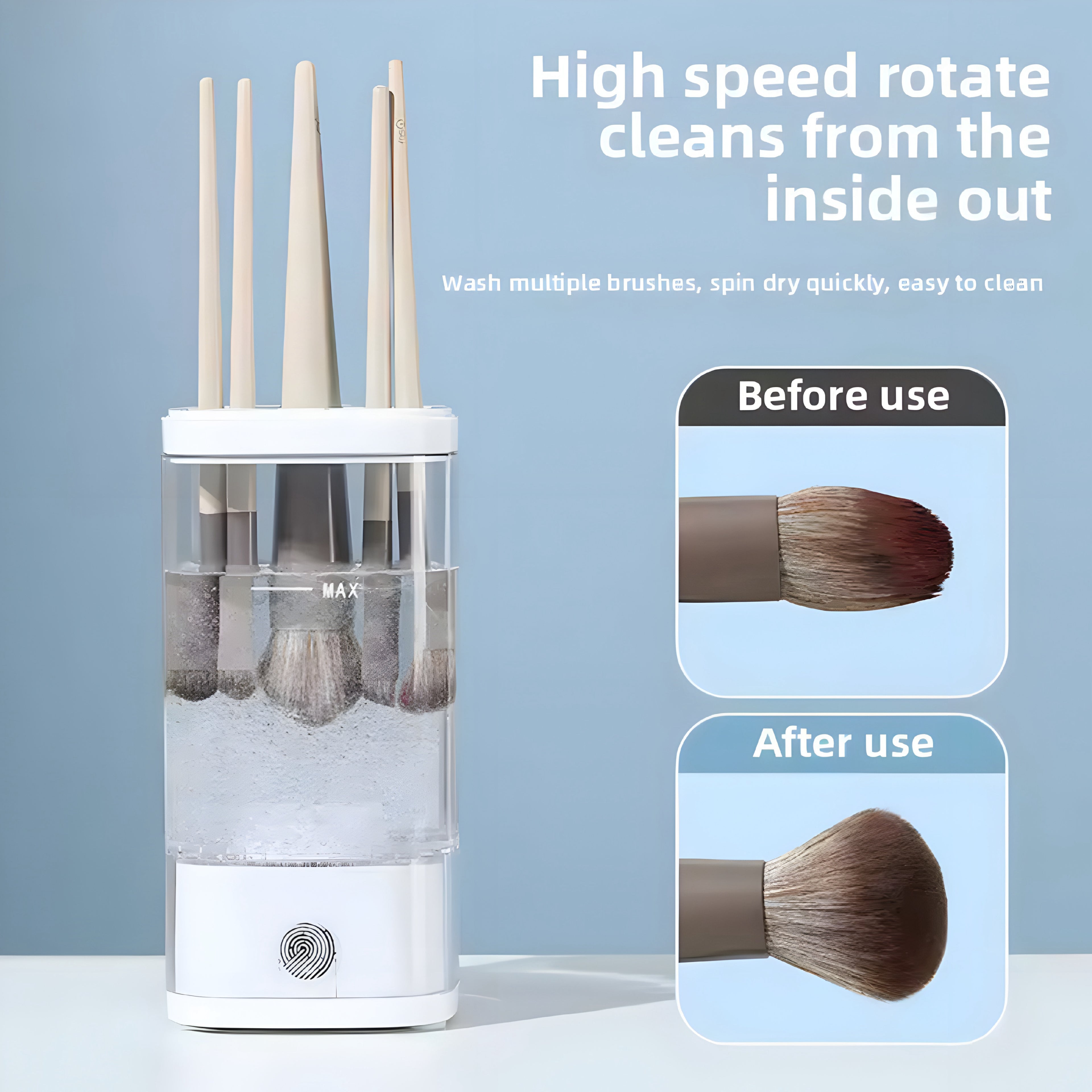 Pulitore Elettrico per Pennelli Makeup USB