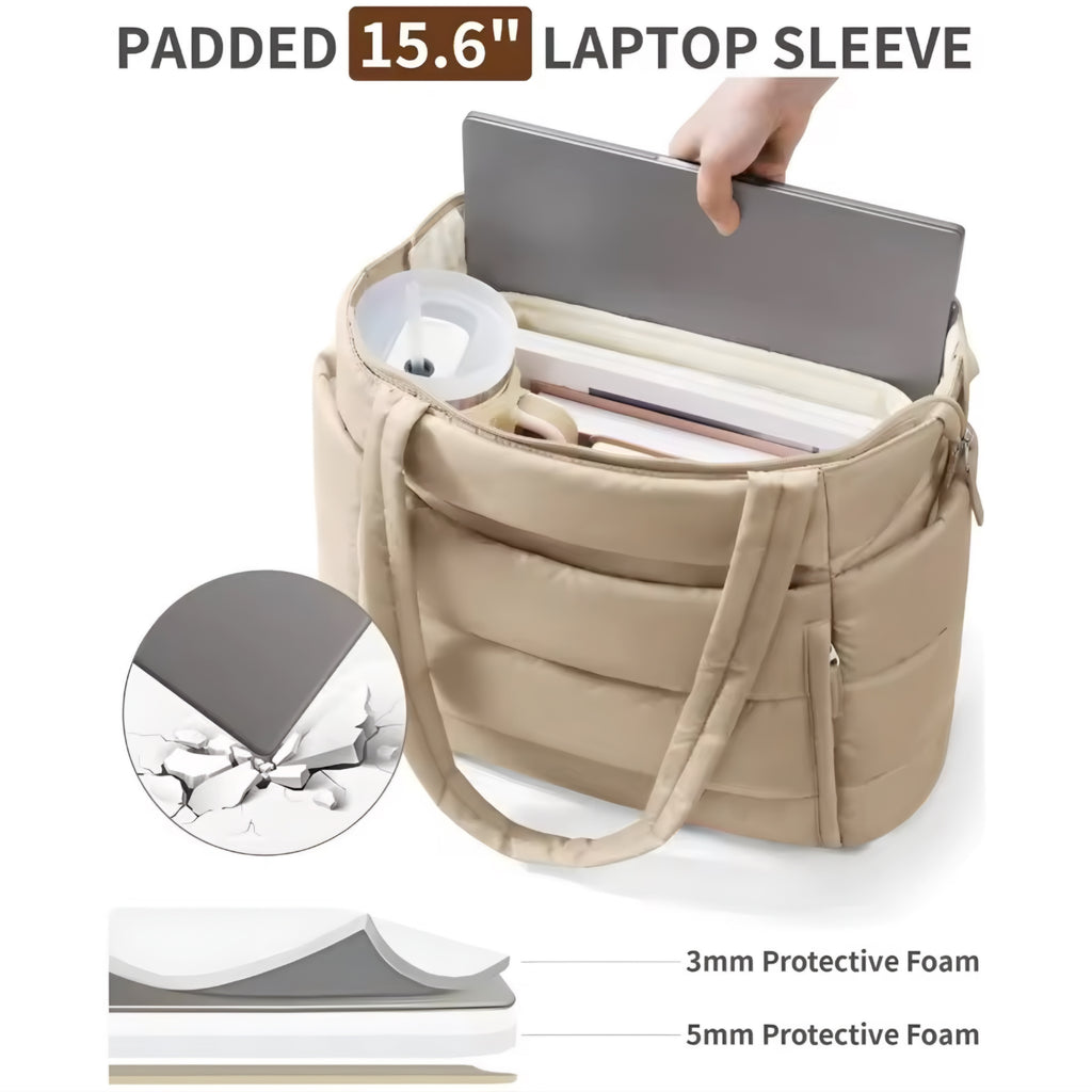 Borsa Tote Puffer Grande Capacità