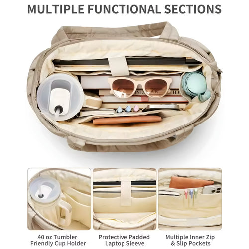 Borsa Tote Puffer Grande Capacità