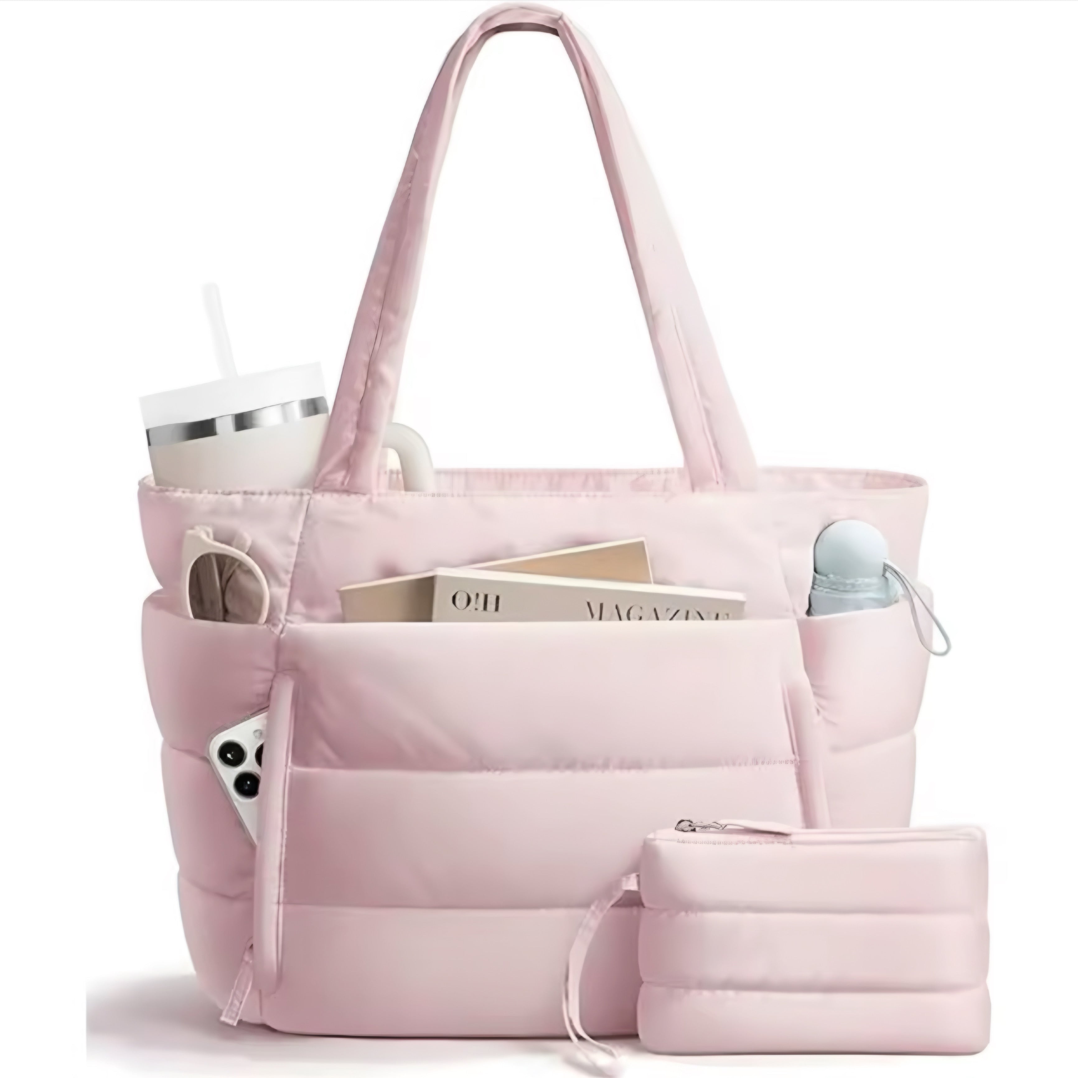 Borsa Tote Puffer Grande Capacità